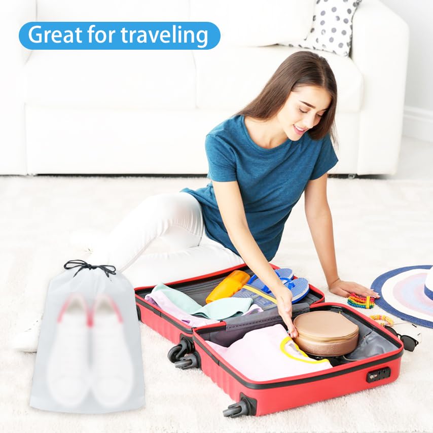5 Pack Shoe Bags for Travel, 15.7" x 11.8"