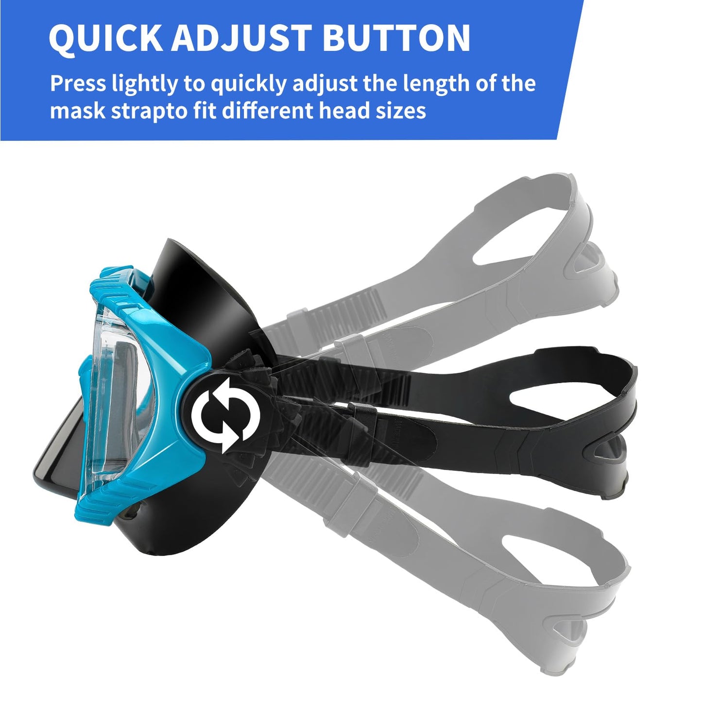 Diving Mask for Adults, Waterproof Silicone Nose Cover