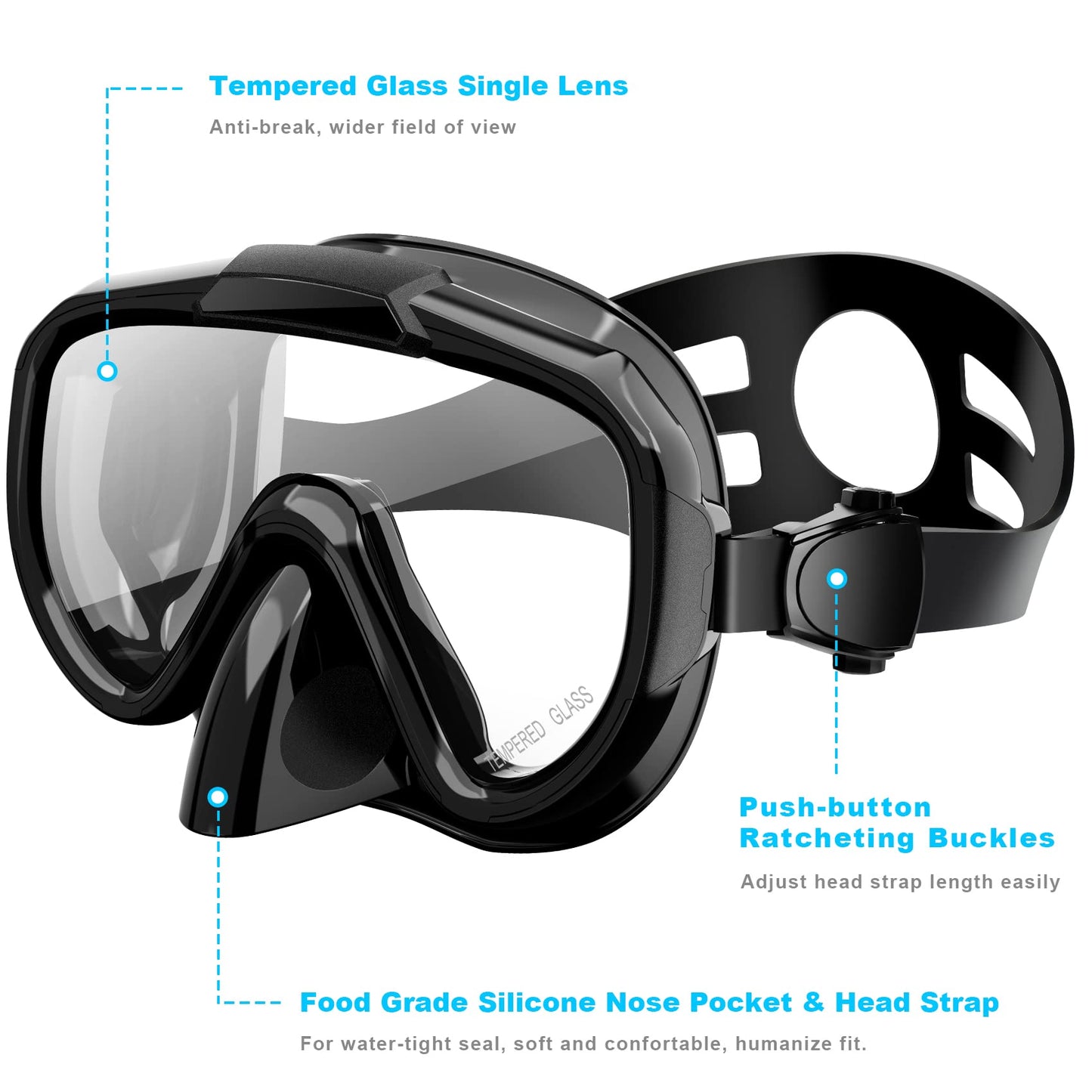 Adults Adjustable Snorkeling Set