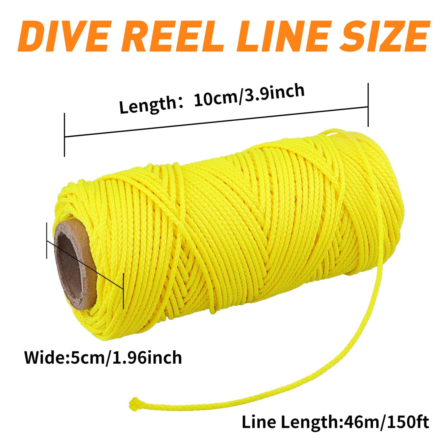 150ft Scuba Diving Reel Line Replacement, 2mm