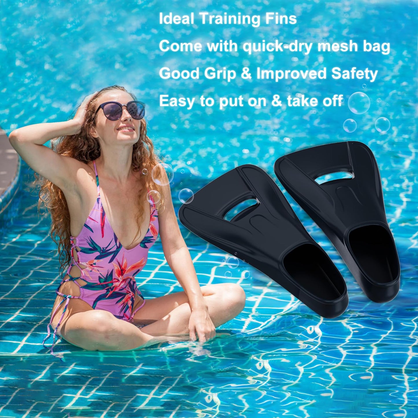 Aletas de natación para adultos para piscina
