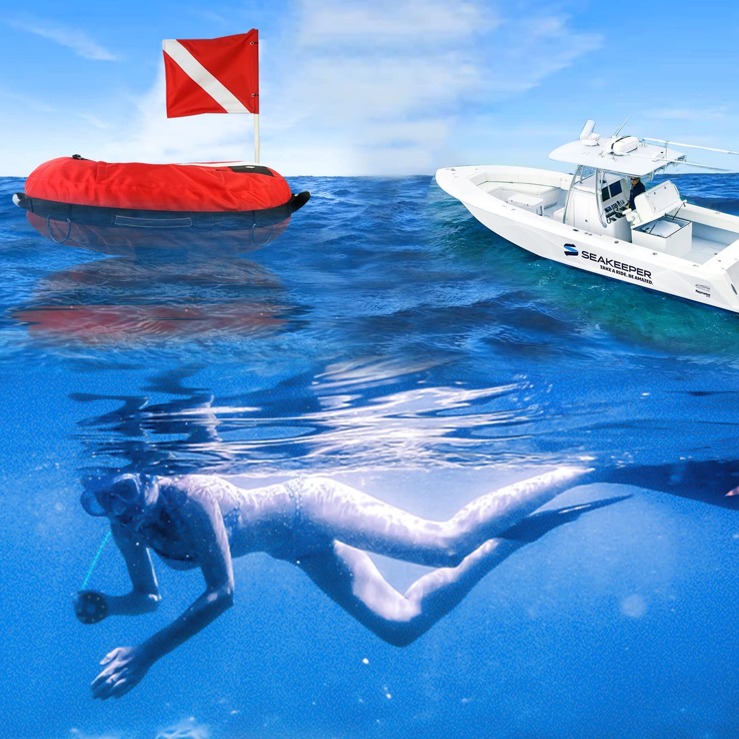 Round Diving Safety Surface Marker