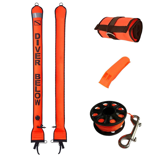 Diving Surface Marker Buoy Set 5ft