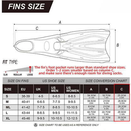 Fins for Swimming Adult for Travel