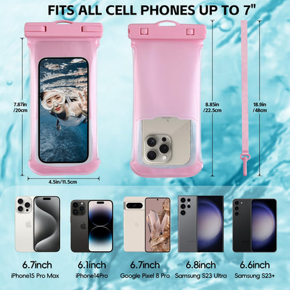 2PCS Waterproof Phone Pouch