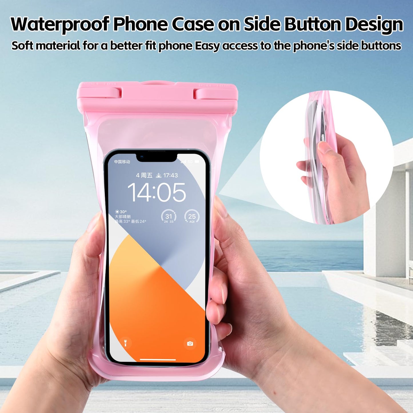 2PCS Waterproof Phone Pouch