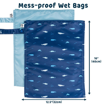 Wet Bags 2 Pack Waterproof and Washable