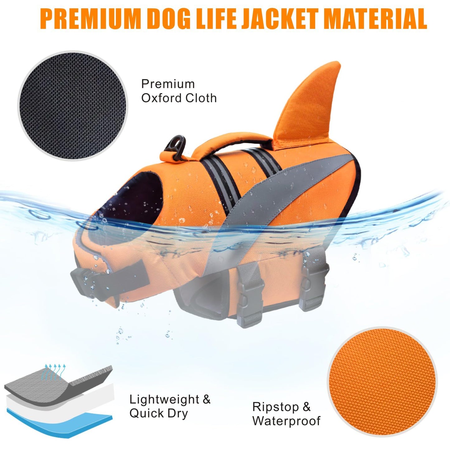 Dog Life Jacket High Flotation