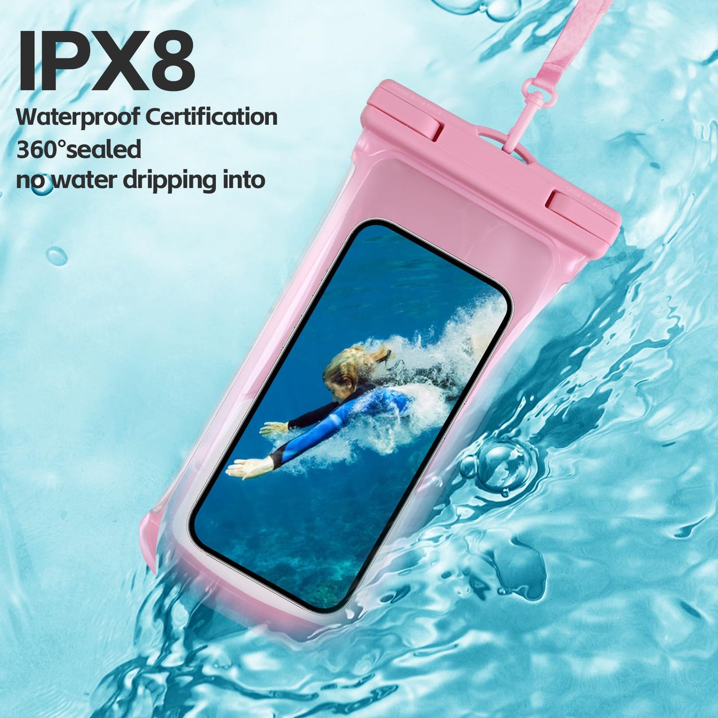 2PCS Waterproof Phone Pouch