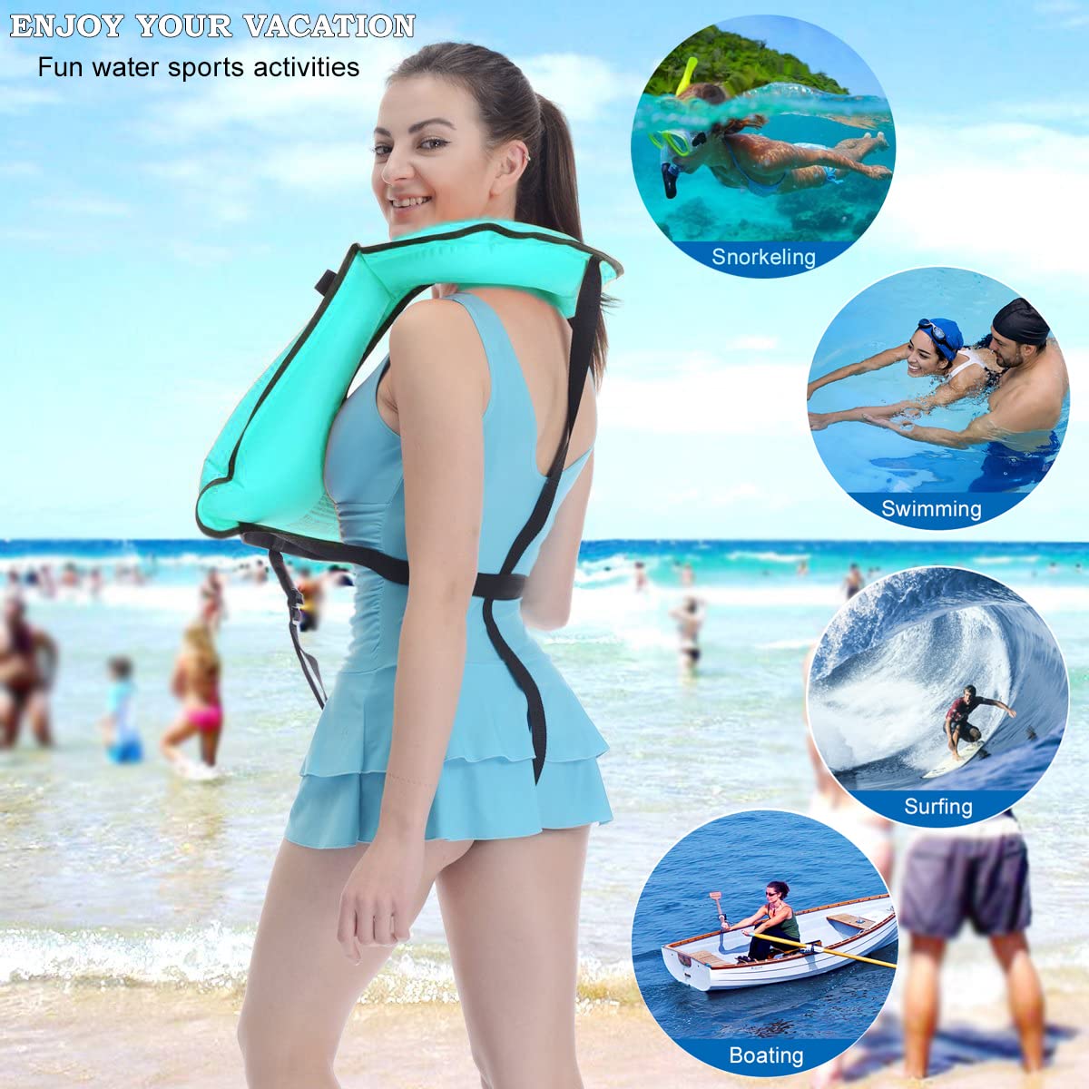 Vest Portable Snorkeling Jackets for Diving