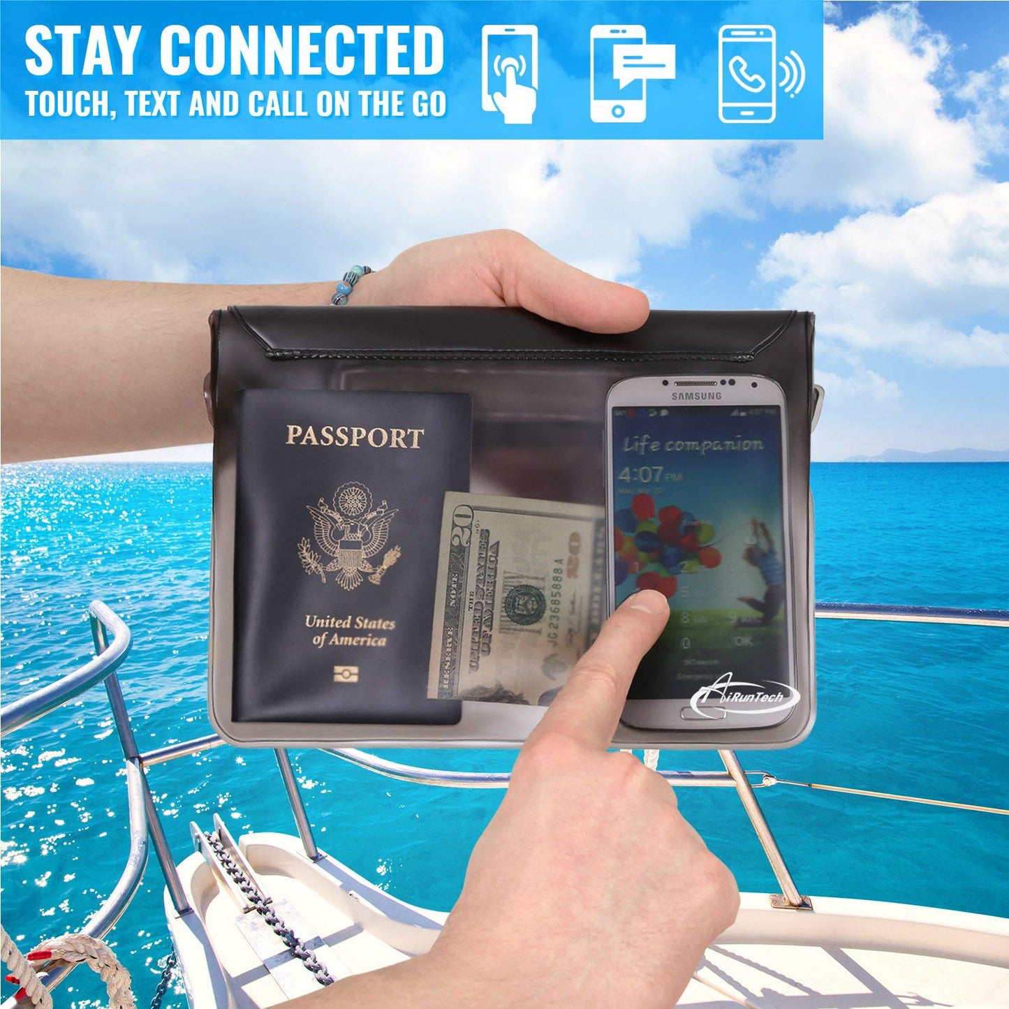 Waterproof Pack for Phone, Passport